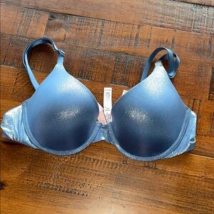 NWT Shimmery Blue Demi Bra